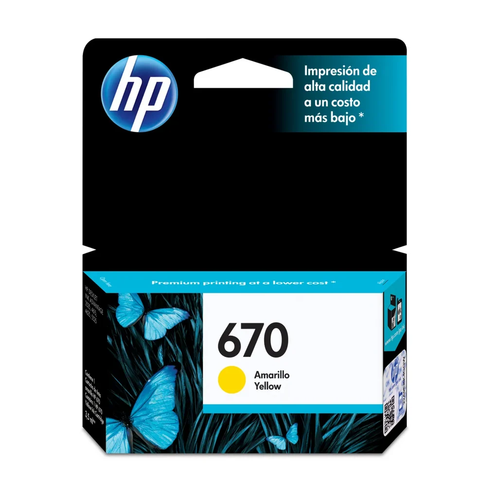 HP 670 Amarillo P/ HP 3525/4615/4625,/5525 CZ116A