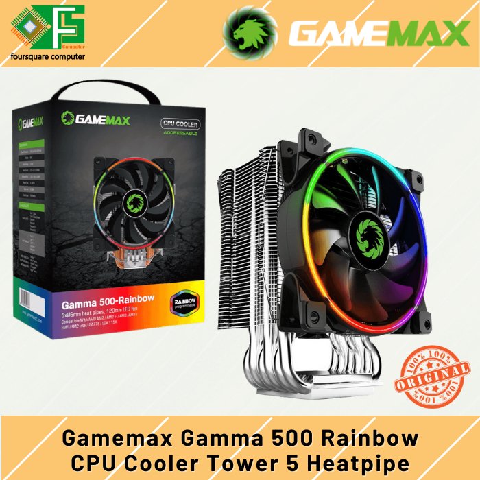 CPU Cooler Gamemax Gamma 500 AM4 1700 Argb