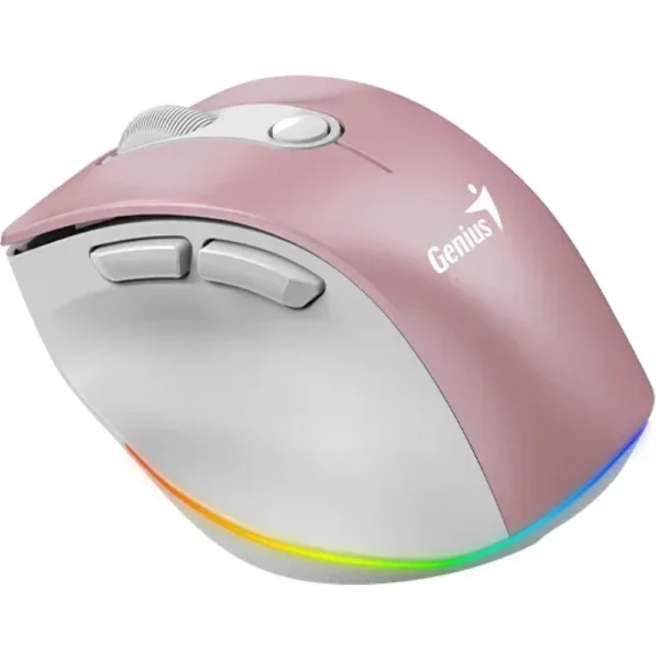 Mouse Genius Ergo 9000S PRO 2.4GHZ+BT Rosa