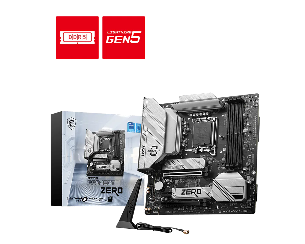 MB MSI S1700 B760M Project Zero DDR5 BOX M-ATX