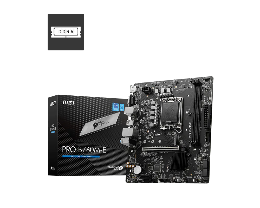 MB MSI S1700 PRO B760M-E DDR4 BOX M-ATX