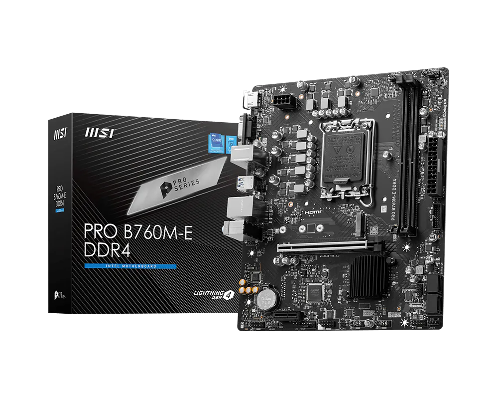 MB MSI S1700 PRO B760M-E DDR5 BOX M-ATX