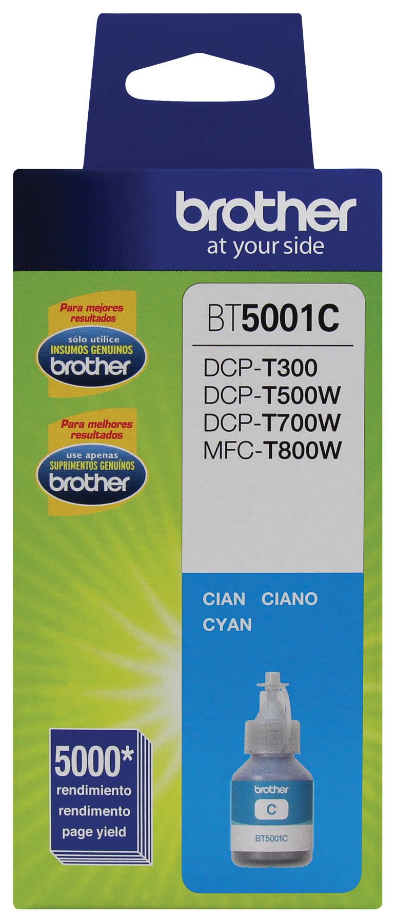 Botella Brother BT-5001 6,000 PAG (CYAN)