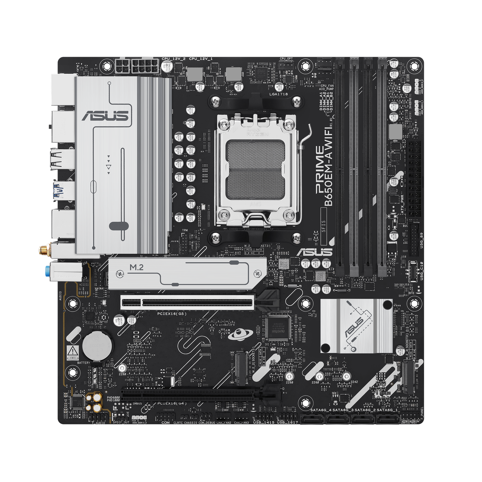 MB Asus AM5 Prime B650EM-A Wifi BOX DDR5 M-ATX