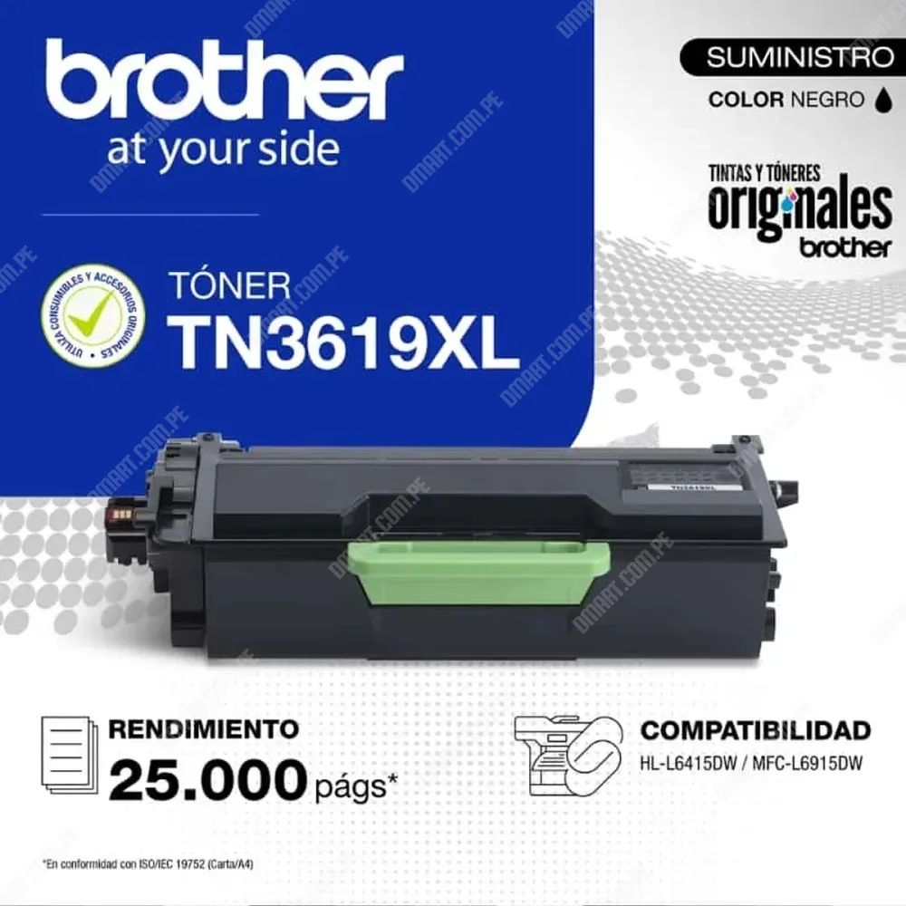 Toner Brother TN-3619 XL 25000 PAG (NEGRO)