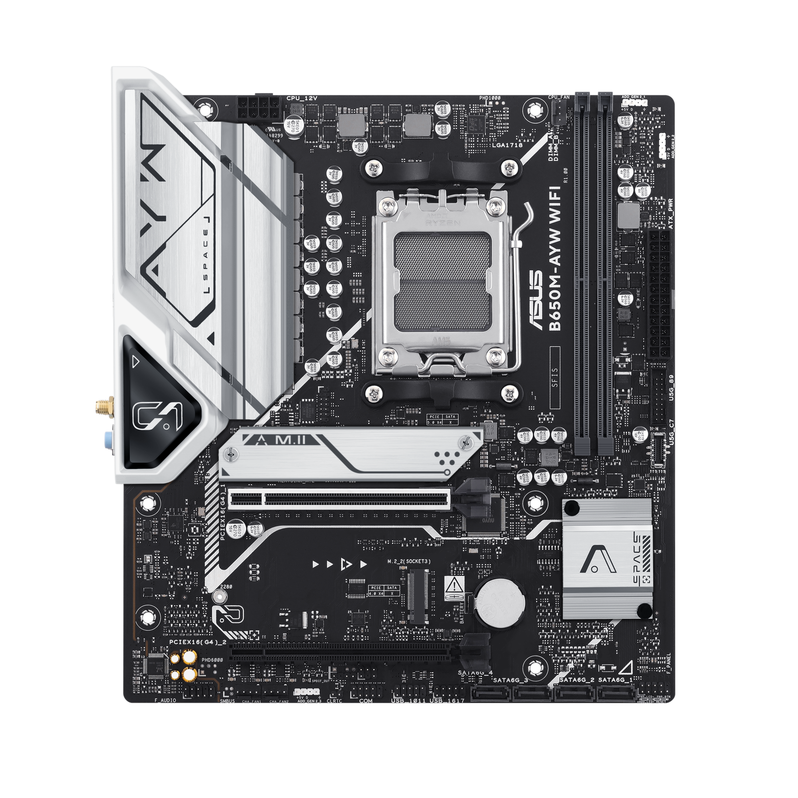MB Asus AM5 B650M-AYW Wifi DDR5 BOX M-ATX