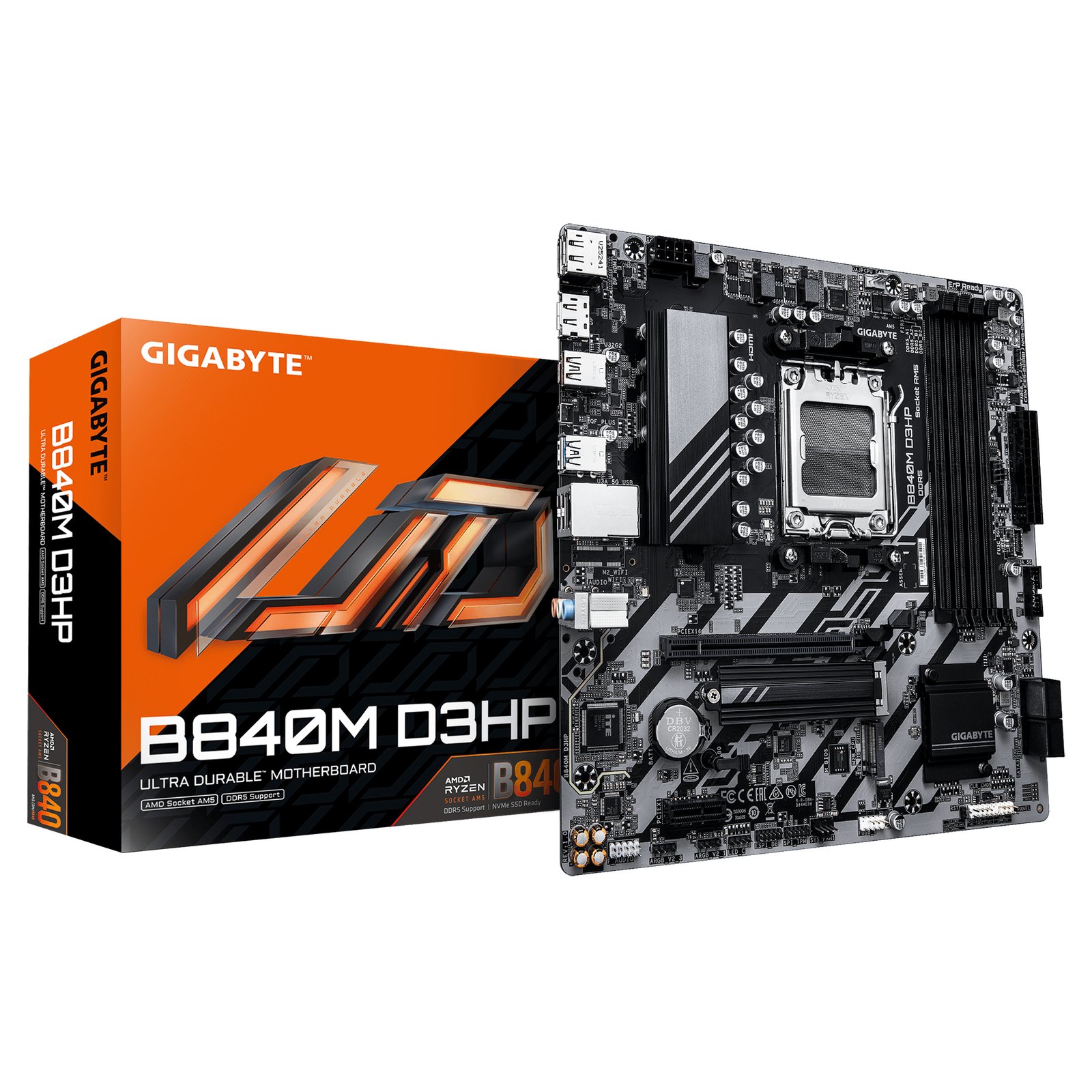 MB Gigabyte AM5 B840M D3HP DDR5 BOX M-ATX