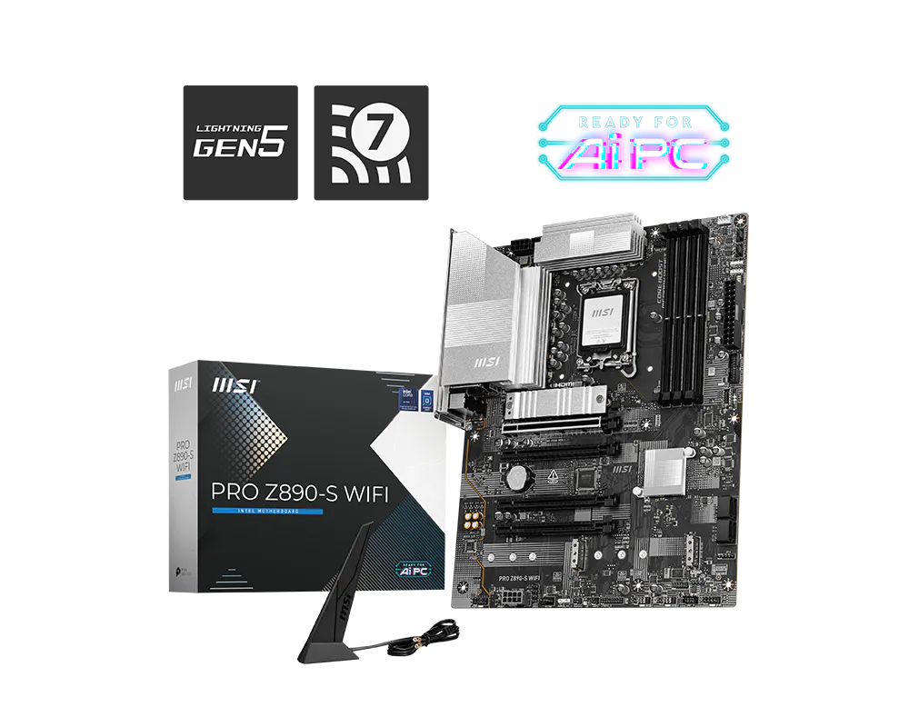 MB MSI S1851 PRO Z890-S Wifi White DDR5 BOX ATX