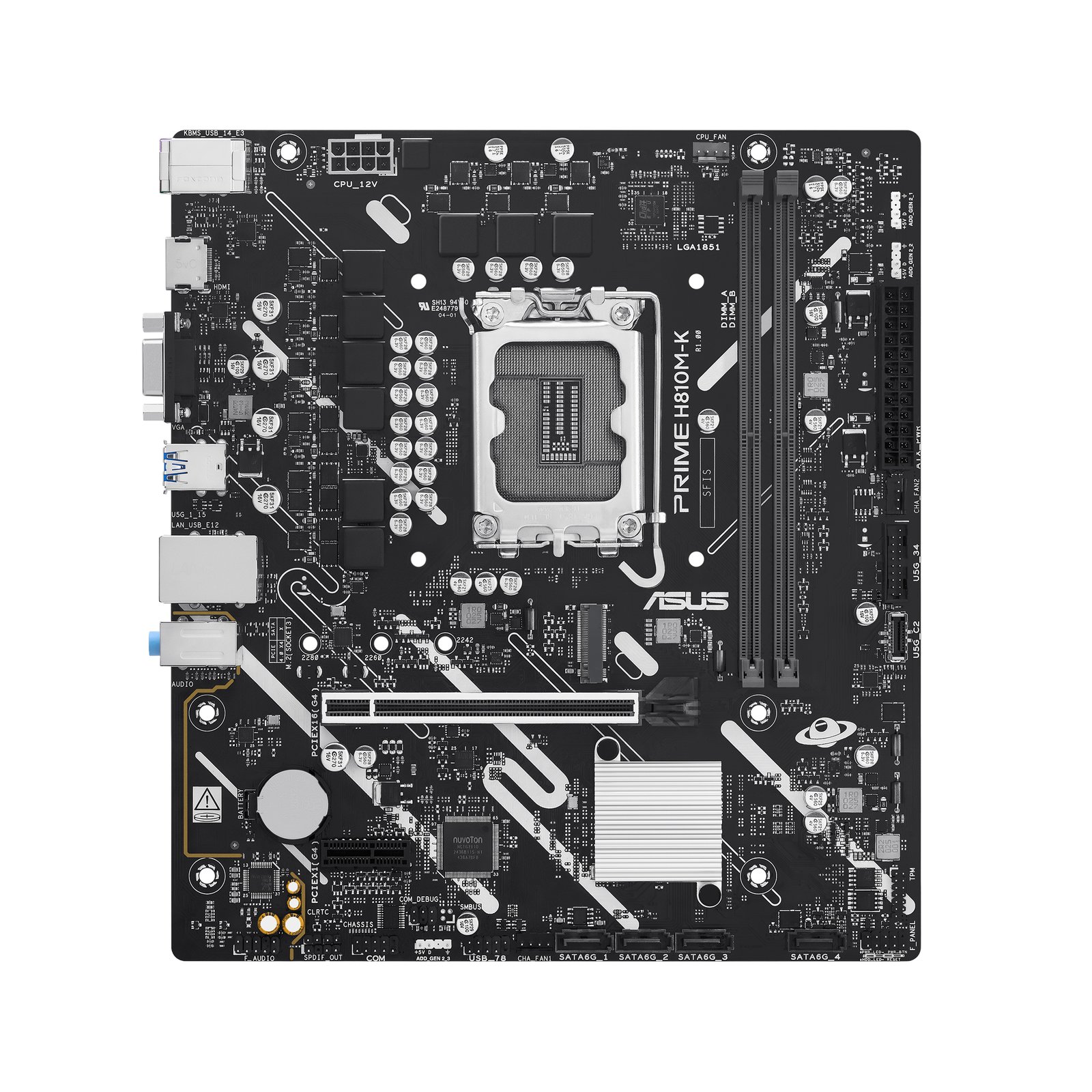 MB Asus S1851 Prime H810M-K DDR5 BOX M-ATX