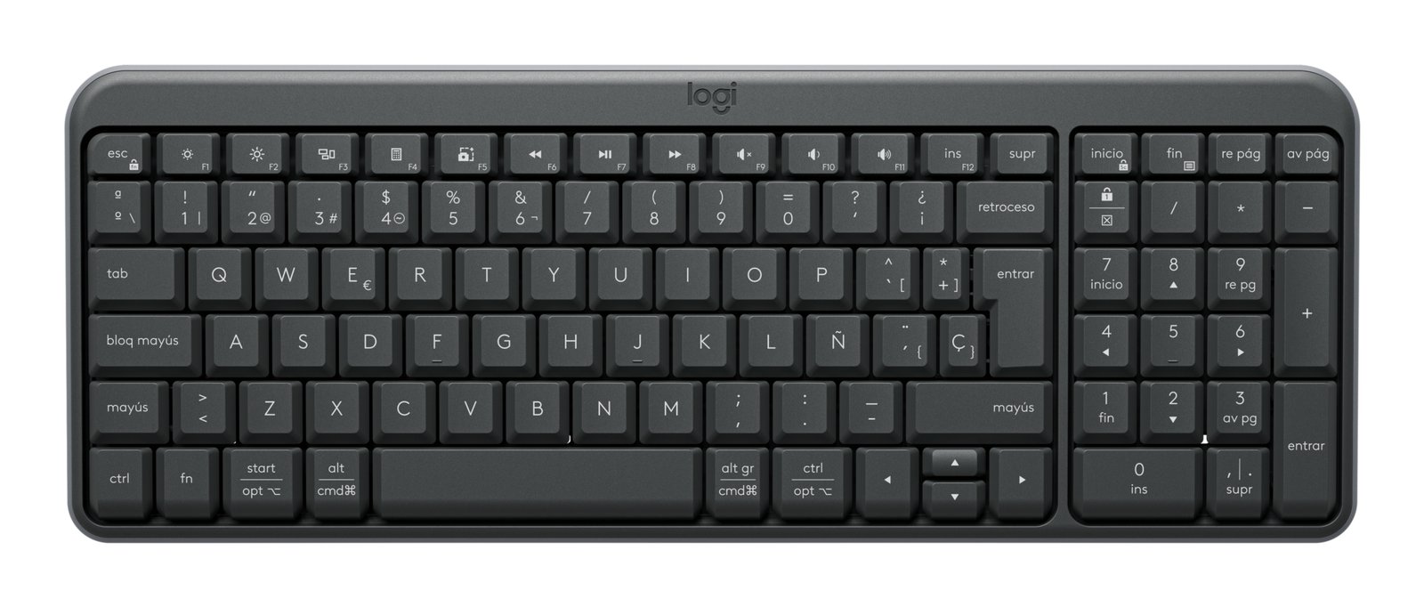 Teclado Logitech K250 Compact BT Black