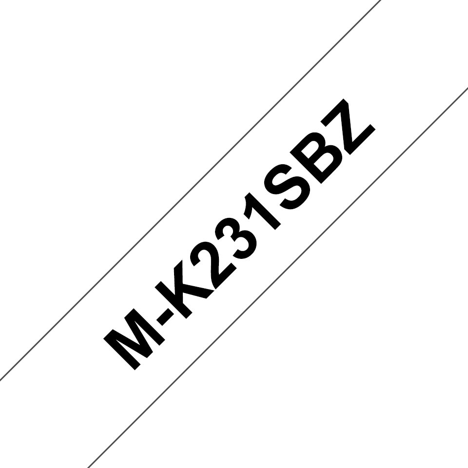 Cinta P/ROTU Brother BTAG-135 12MM BLANCO/NEGRO