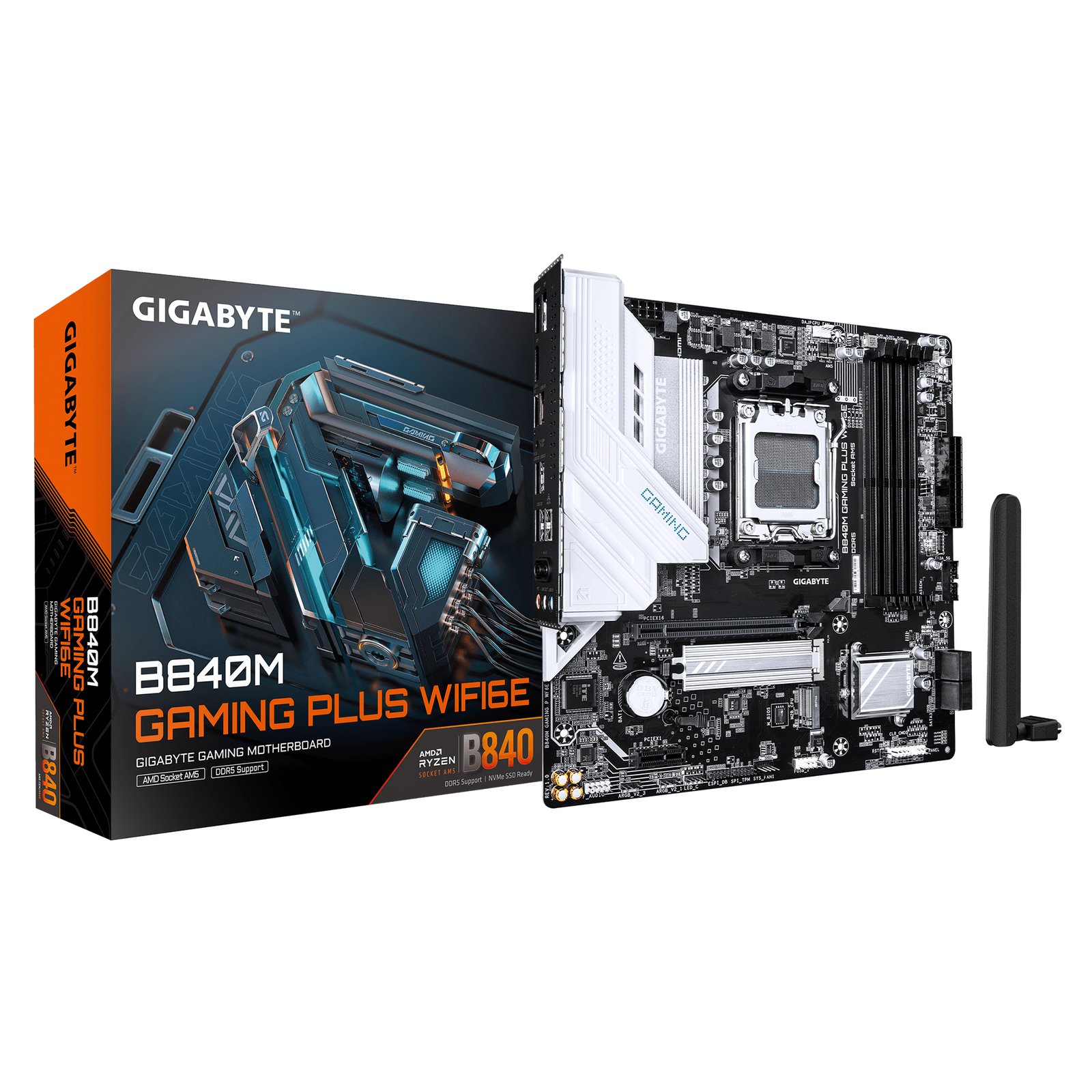 MB Gigabyte AM5 B840M Gaming Plus WIFI6E DDR5 BOX