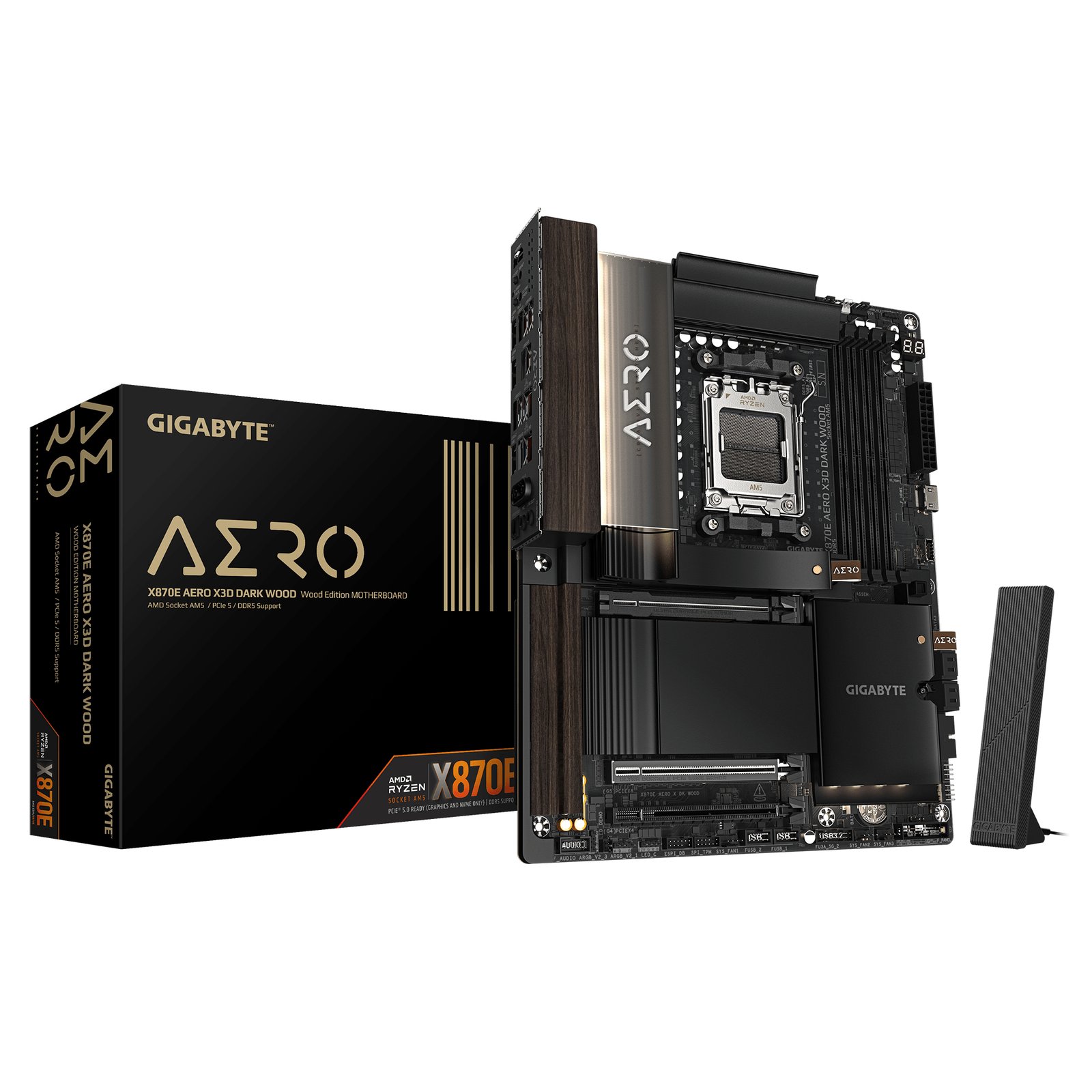 MB Gigabyte AM5 X870E Aero X3D Dark Wood DDR5 BOX