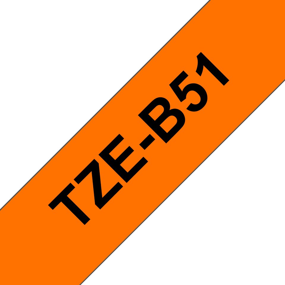 Cinta P/ROTU Brother TZEB51 24MM NEGRO/FLUOR