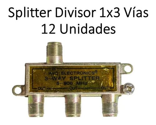 Divisor 3 Vias Splitter