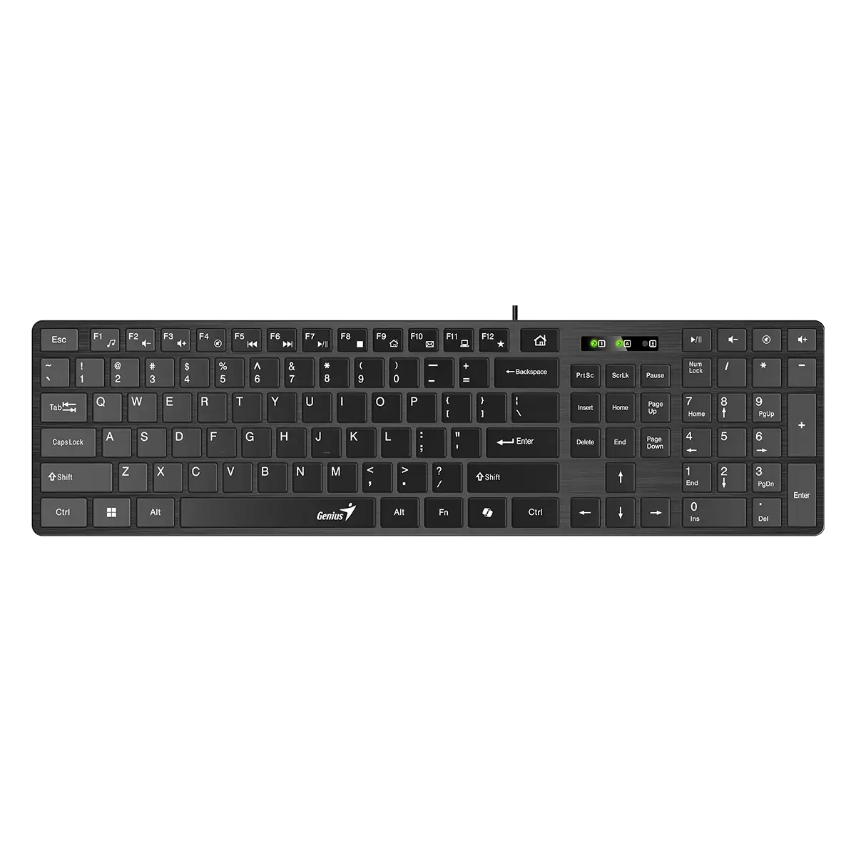 Teclado Genius Slimstar 126 Smart USB Black