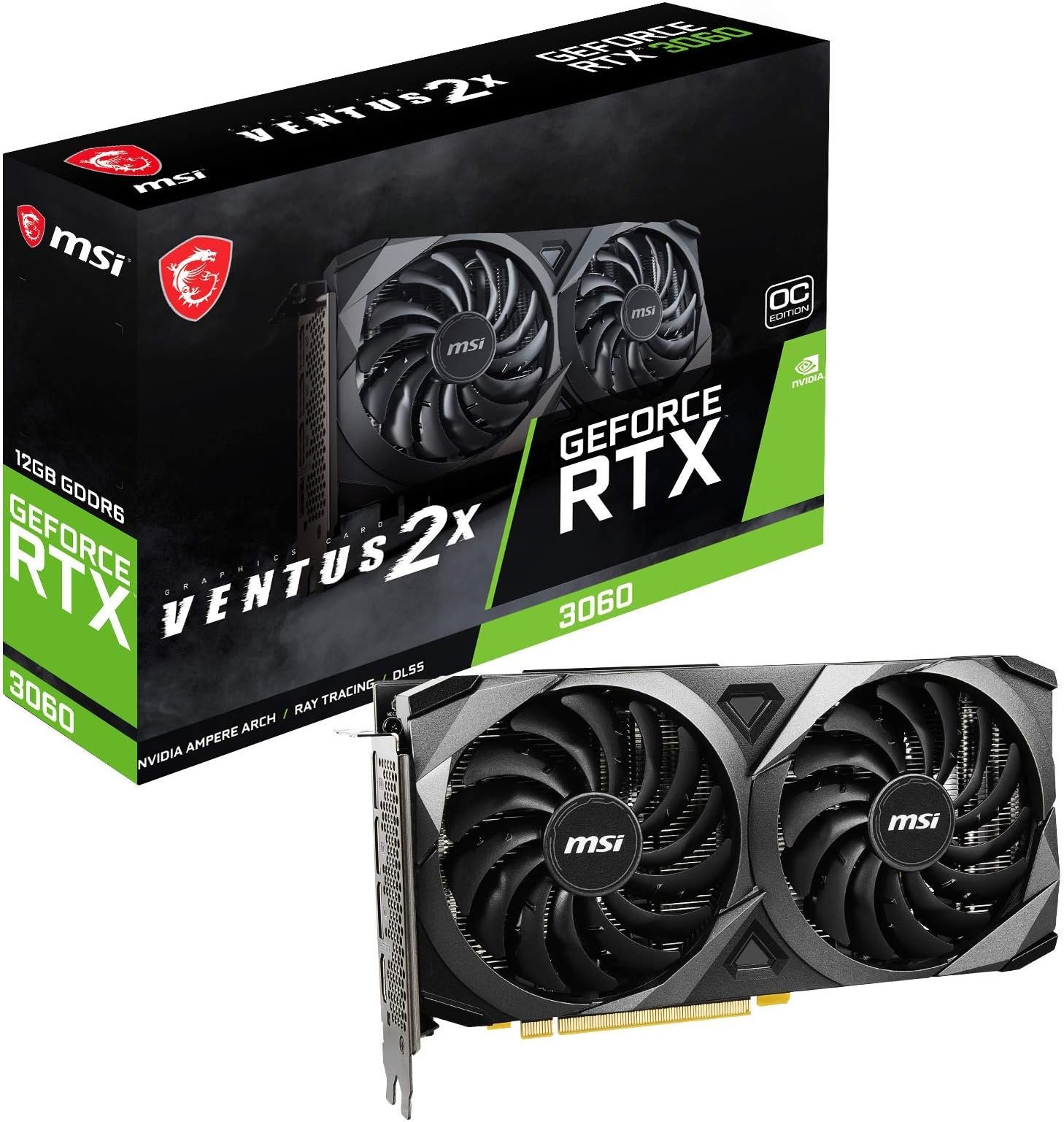 VGA 12GB RTX 3060 MSI Ventus 2X 12G OC