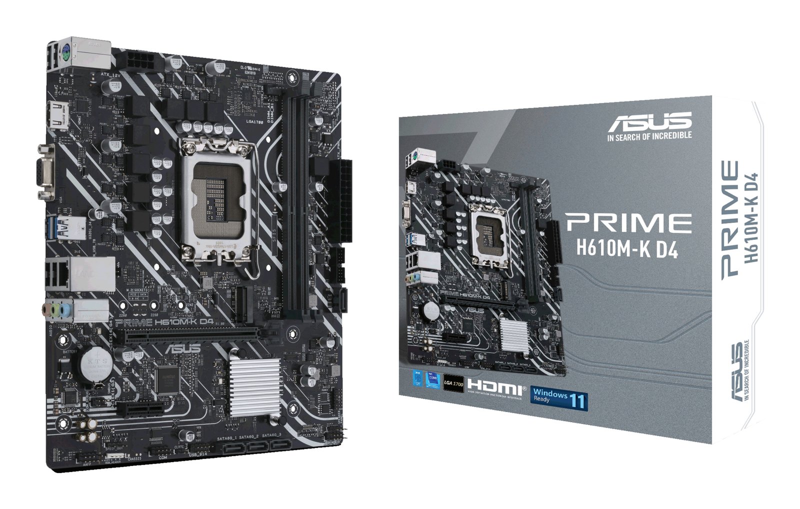 MB Asus S1700 Prime H610M-K D4 DDR4 BOX M-ATX